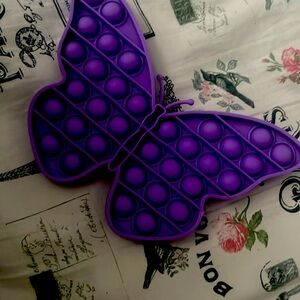 Purple butterfly pop it